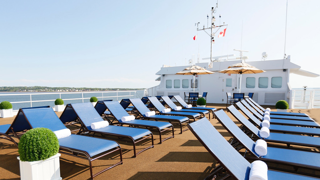 The sundeck atop Victory I. 