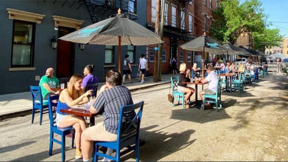 Outdoor dining in Cincinnati, Ohio. (City documents)