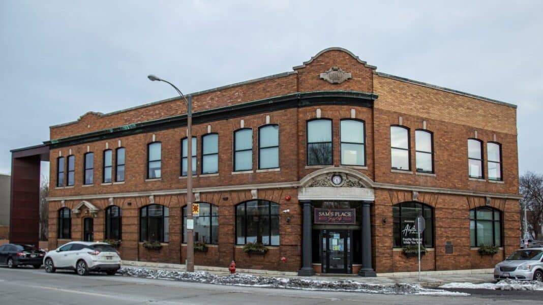 Bader Philanthropies' newly renovated café and clinic building next to its headquarters. Photo courtesy of Bader Philanthropies