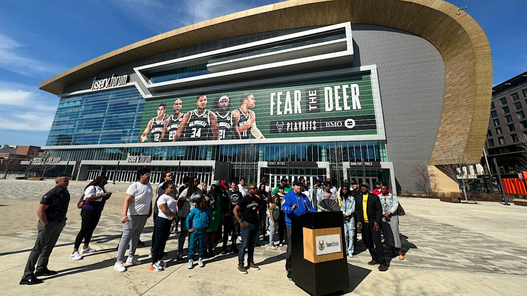 Milwaukee Bucks vs Denver Nuggets photos at Fiserv Forum