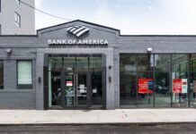 A Bank of America financial center