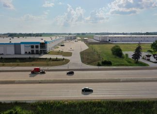 Warehouses along I-94 in Kenosha
