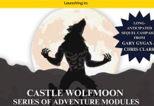The Kickstarter campaign for the third installment of Castle Wolfmoon has been postponed.