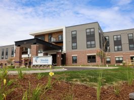 The Harry and Jeanette Weinberg Residences at Woodale Crossing, located at 4110 W. Woodale Ave. Photo credit: Jewish Family Services