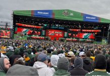 The crowd at the 2025 NFL Draft in Green Bay.