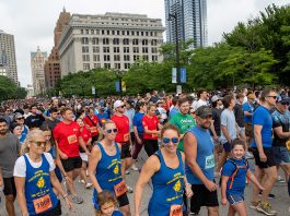 A scene from the annual Roots & Wings 5k run/walk during the 2024 Northwestern Mutual Annual Meeting. Photo credit: Northwestern Mutual