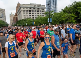 A scene from the annual Roots & Wings 5k run/walk during the 2024 Northwestern Mutual Annual Meeting. Photo credit: Northwestern Mutual