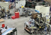 Inside Reflective Concepts’ 50,000- square-foot facility in Kenosha.