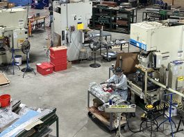 Inside Reflective Concepts’ 50,000- square-foot facility in Kenosha.