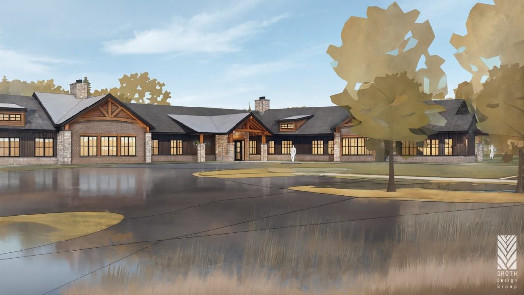 A rendering of Rogers Behavioral Health's future 24-bed residential eating disorder treatment facility on its Oconomowoc campus. Rendering by GROTH Design Group