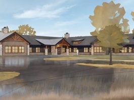 A rendering of Rogers Behavioral Health's future 24-bed residential eating disorder treatment facility on its Oconomowoc campus. Rendering by GROTH Design Group