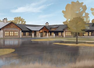 A rendering of Rogers Behavioral Health's future 24-bed residential eating disorder treatment facility on its Oconomowoc campus. Rendering by GROTH Design Group