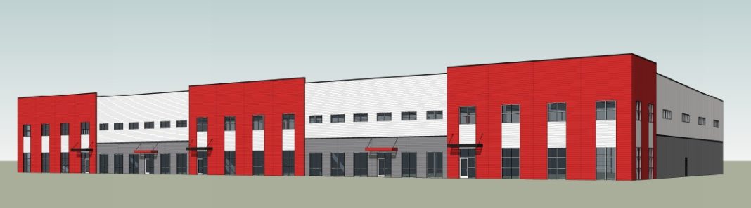 Two spec industrial buildings are planned for the Klement Business Park in Fort Atkinson. Renderings courtesy of Sketchworks Architecture.