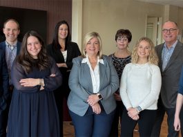 (From Left to Right): David Schade, Craig Cerbins, Alicia Anderson, Christen Meyer, Kim Preston, Kathy Giorgi, Nicole Jackson, Kevin Kane, Morgan Williams