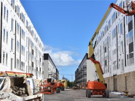 The Corliss affordable housing development under construction at 135 E. Becher St., Milwaukee.