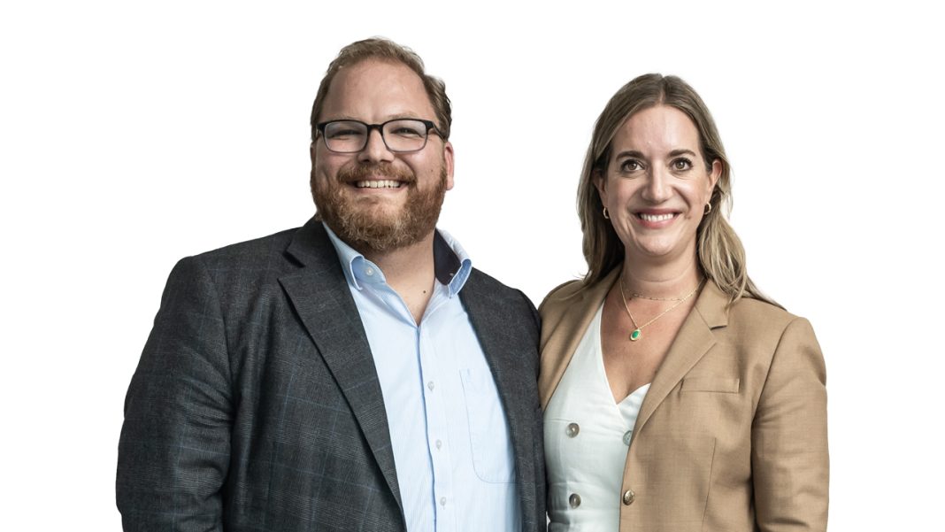James Madlom and Lori Richards, CEO, Mueller Communications