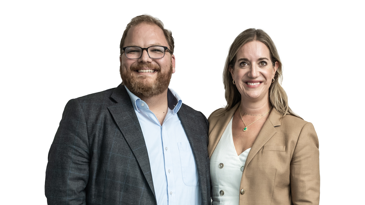 James Madlom and Lori Richards, CEO, Mueller Communications