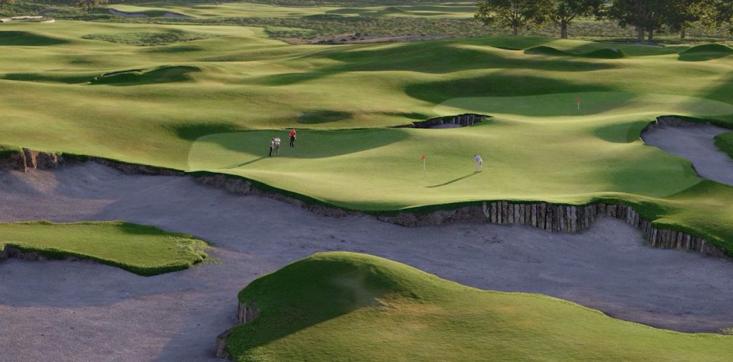 Rendering of 14-hole golf course planned at Blackwolf Run.