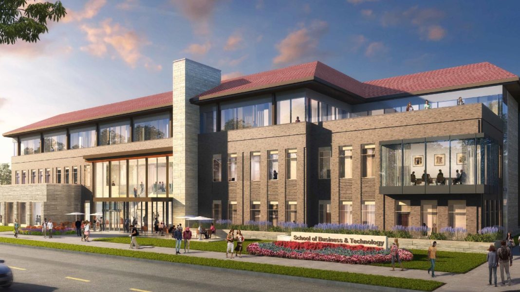 A rendering of Carroll University's planned Sullivan School of Business, Engineering and Technology. Credit: Carroll University
