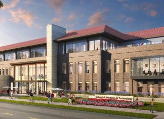A rendering of Carroll University's planned Sullivan School of Business, Engineering and Technology. Credit: Carroll University