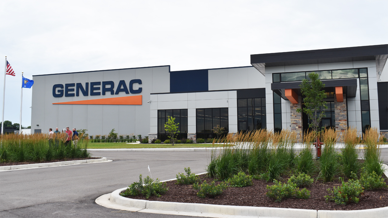 Generac’s Beaver Dam facility is located at Kellom Road and Tower Drive.