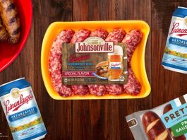 Leinenkugel’s and Johnsonville have teamed up to create an Oktoberfest brat. Submitted image.