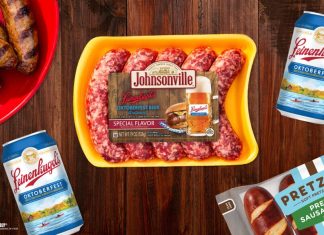 Leinenkugel’s and Johnsonville have teamed up to create an Oktoberfest brat. Submitted image.