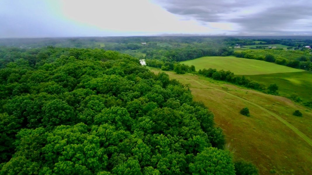 Aerial photo of the Kettle Forge site near Ashippun.