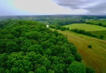 Aerial photo of the Kettle Forge site near Ashippun.