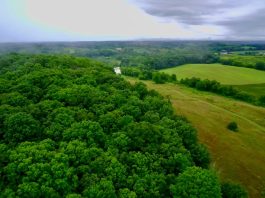 Aerial photo of the Kettle Forge site near Ashippun.