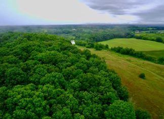 Aerial photo of the Kettle Forge site near Ashippun.