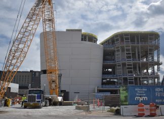 Construction continues for the Nature & Culture Museum of Wisconsin, which will replace the current Milwaukee Public Museum.