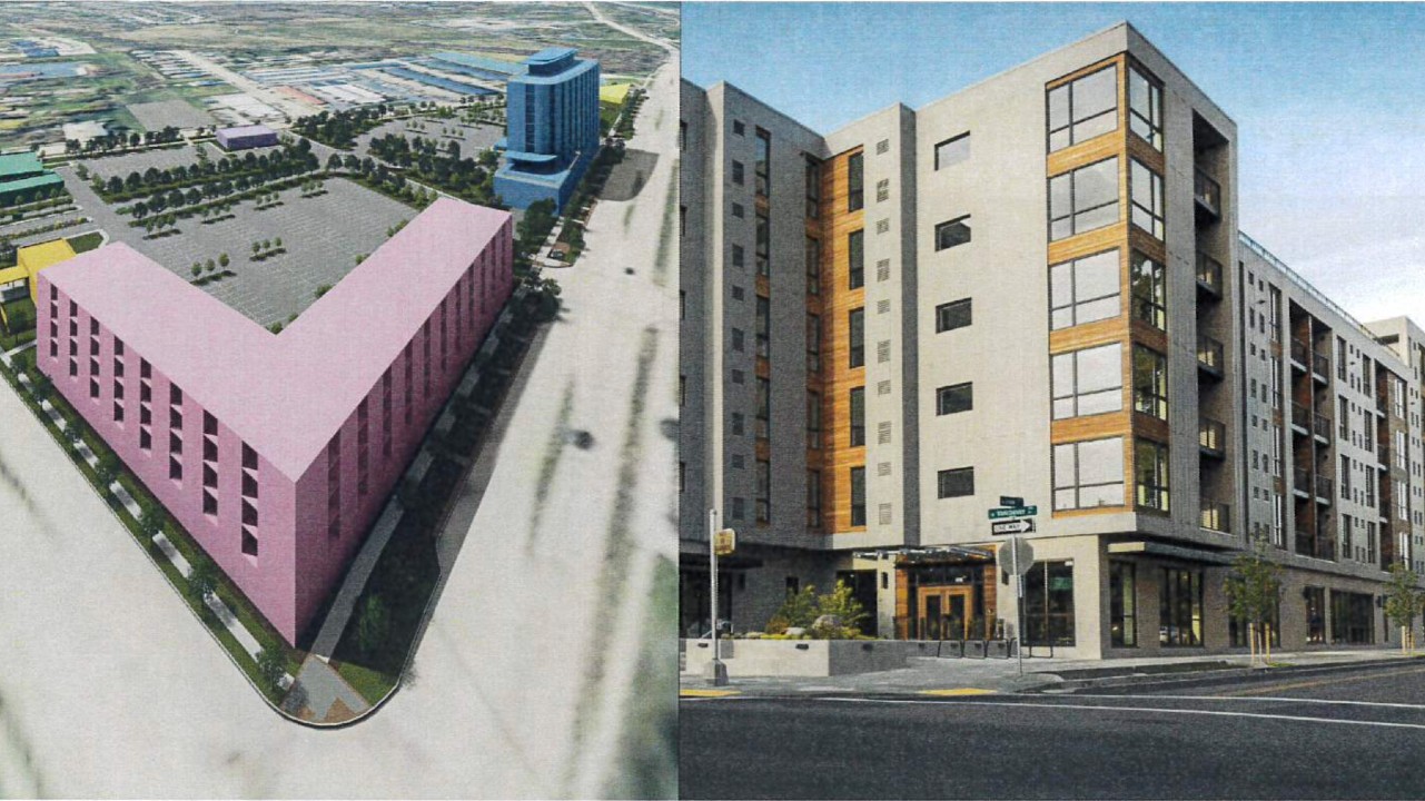The five-story apartment building. Rendering from Cream City Real Estate Investments