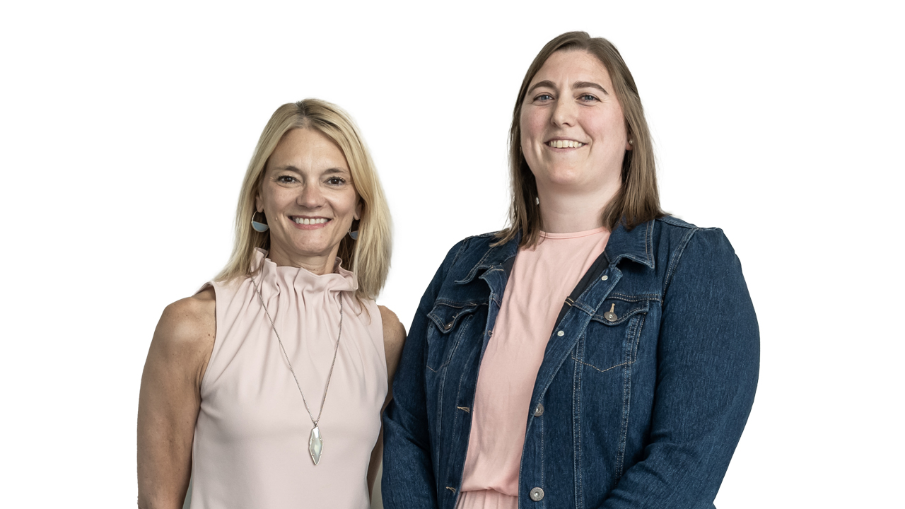 Julie Granger, president of Junior Achievement of Wisconsin, and Betsy McGinnity, director of school leadership for 3DE by Junior Achievement.