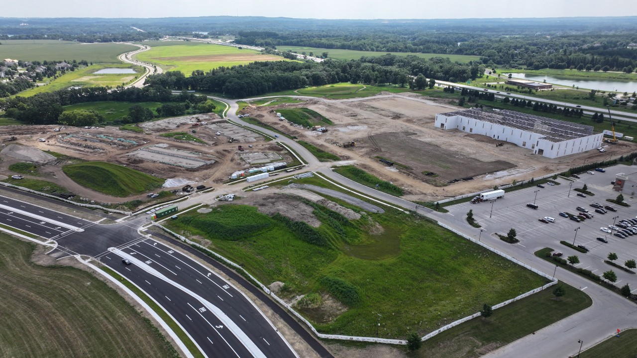 Construction work on the Pabst 59 project in August. Image from Wingspan Development Group