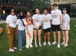 The BrandLab interns in Milwaukee took part in a wellness event this year to prepare them for their upcoming internships.