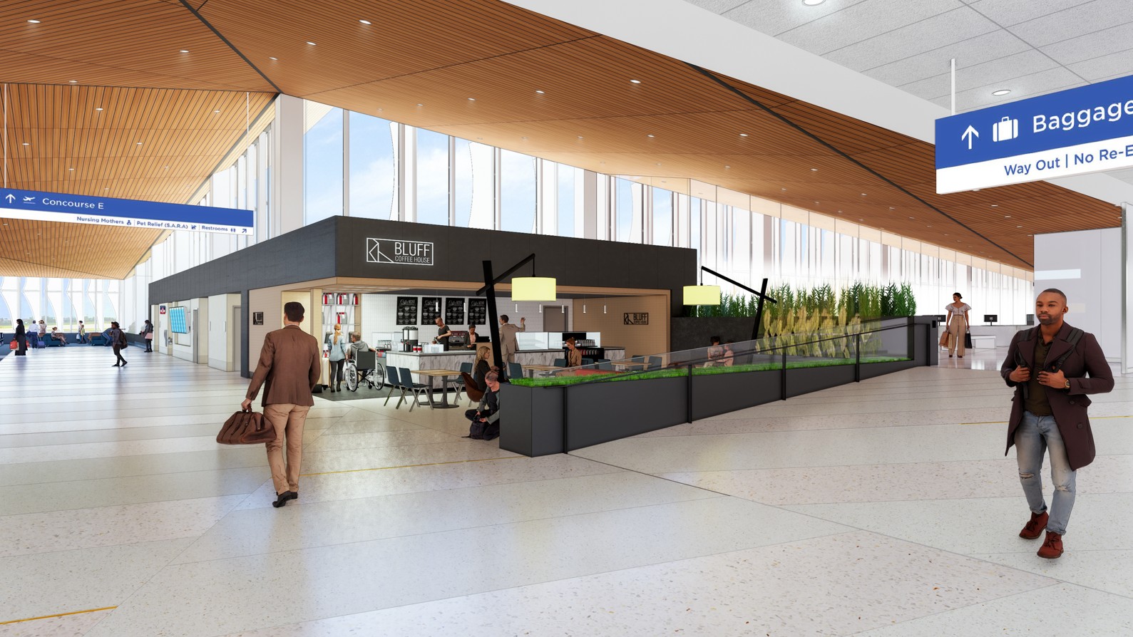 Rendering of the future Concourse E at Milwaukee Mitchell International Airport. Submitted photo.