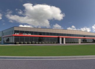 Rendering of FifthColor's expanded headquarters in Sheboygan Falls.