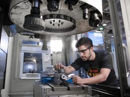 Gateway Technical College provides customized workforce training, including CNC and robotics training, at its iMET Center in Sturtevant.
