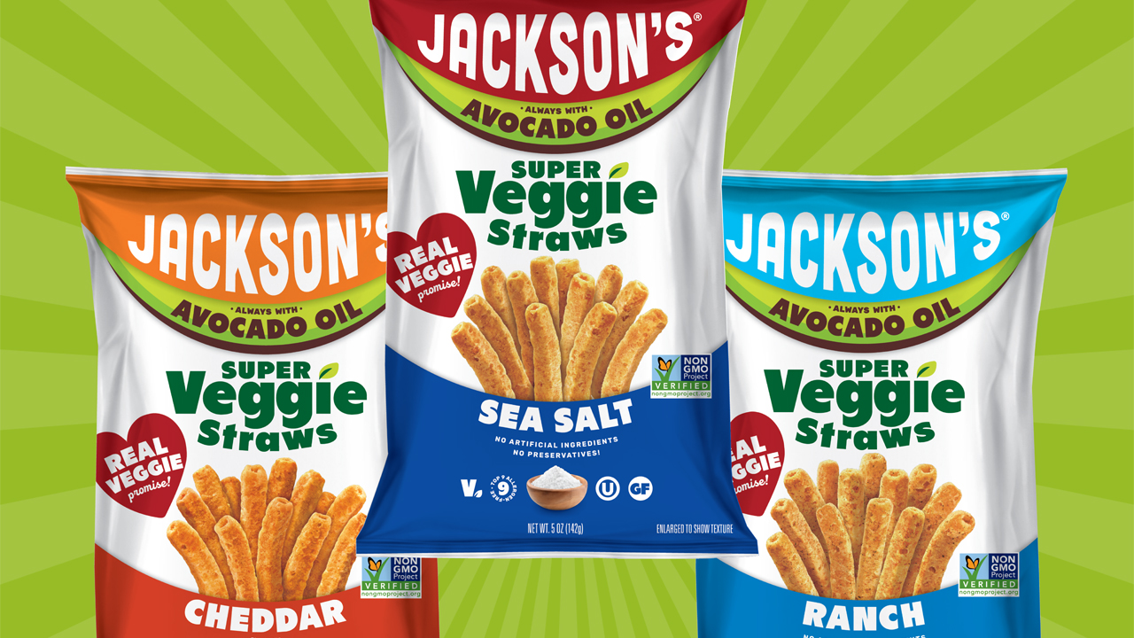 Jacksonâs new line of veggie straws.