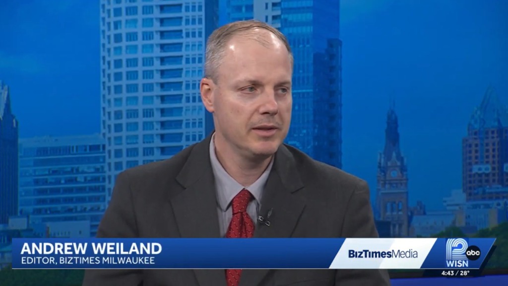 BizTimes editor talks on Channel 12 about Wisconsin companies benefiting from the data center boom