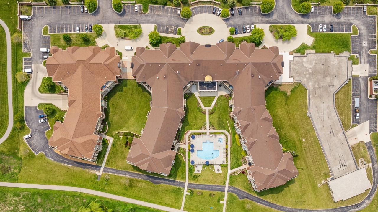 The Landing at Park Shore development along Lake Michigan in St. Francis. The site for the A-Wing building is on the right.