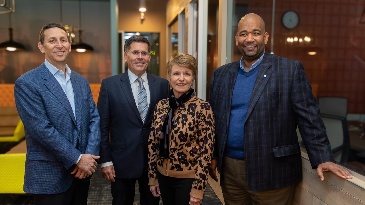 The 2026 United Way Campaign Co-chairs (L-R) Michael Evans, P.J. DiStefano,Renee Ramirez, and Anthony Hudson. Photo credit: United Way of Greater Milwaukee & Waukesha County
