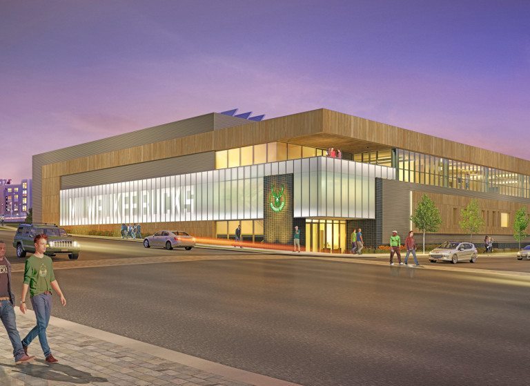 Rendering of the new Bucks Training Center 