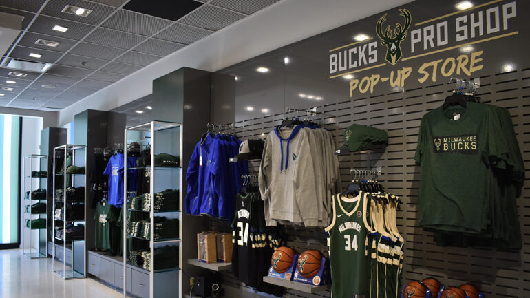 Bucks-popup-3 The Bucks pop-up store at Bayshore earlier this year.