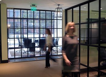 Natural light is a focal point of Dohmen’s new Third Ward office space.