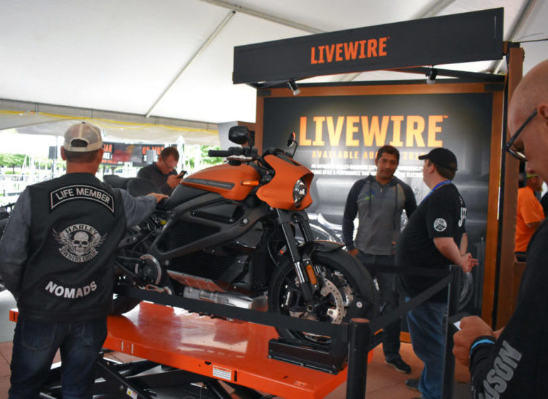 Harley-Davidson LiveWire on display