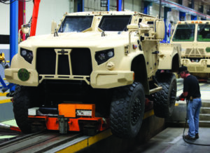 Modine Manufacturing was awarded work on the JLTV contract being fulfilled by Oshkosh Defense. Source: Oshkosh Corp.