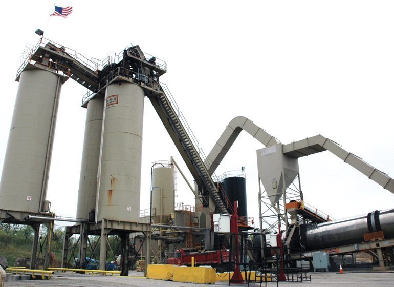 Wolf Paving’s asphalt plant was recently upgraded with a new control tower that allows for more automation.