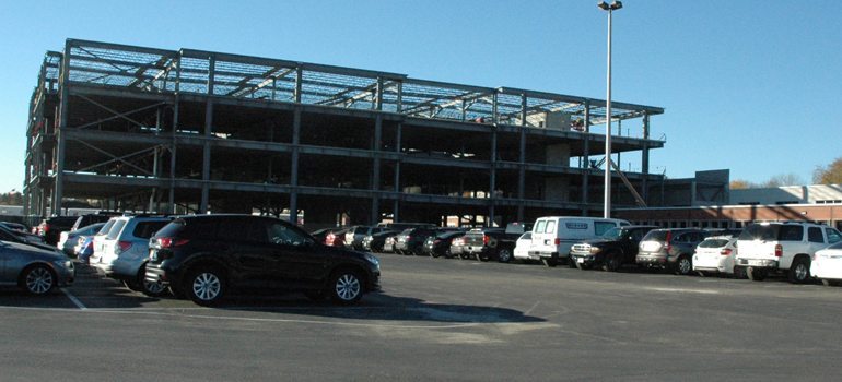 Construction progresses at the Milwaukee Tool headquarters.